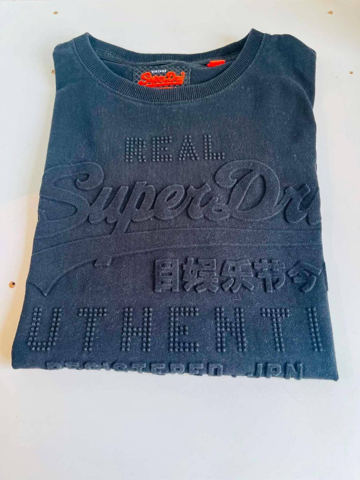 IMG_20260813_144706_159 Sweat-shirt Superdry embossé noir - Taille XL