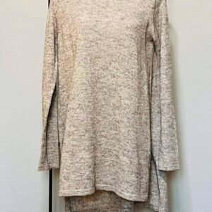 Pull tunique asymétrique H&M beige chiné – TM