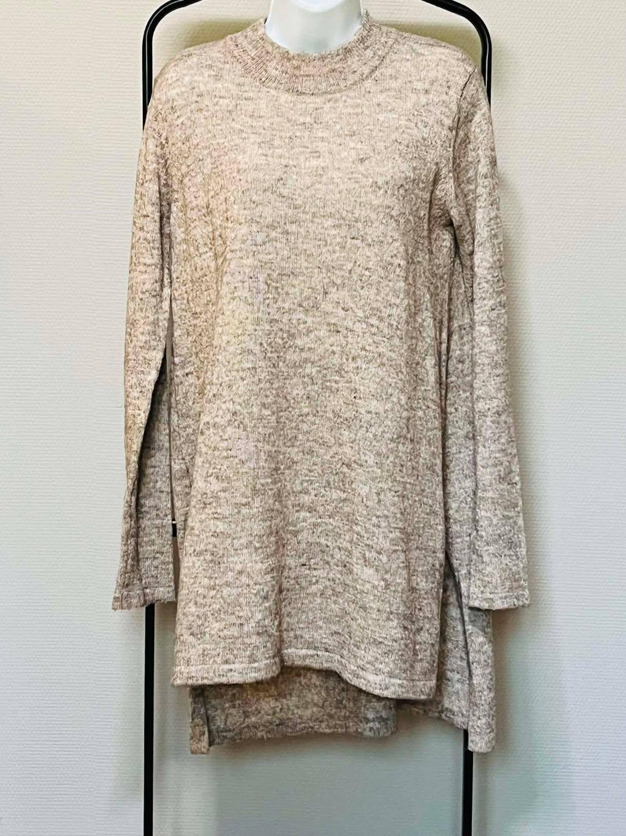 L pdp Pull tunique asymétrique H&M beige chiné – TM