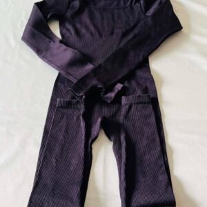 Combi de sport stretch noire TS