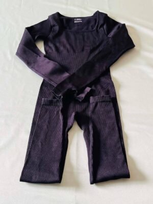 Combi de sport stretch noire TS