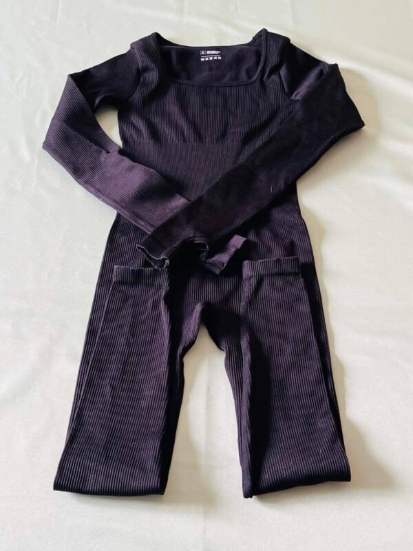 Mauve pdp Combi de sport stretch noire TS