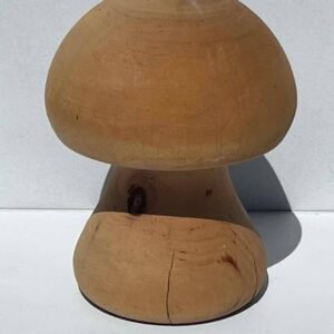 Champignon de décoration en bois tourné