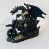 Statuette Dragon Motard Biker sur Chopper – Style Gothique