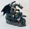 Statuette Dragon Motard Biker sur Chopper – Style Gothique