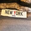 f4 Haut col bénitier rayé noir et gris New York TU