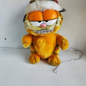 Peluche Vintage Garfield de Noël / Hiver avec Bonnet – Dakin / Fun Farm Années 80-90