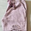 jogging 6 Pantalon de jogging/legging gris avec détails lacés et perles aux genoux T M/L