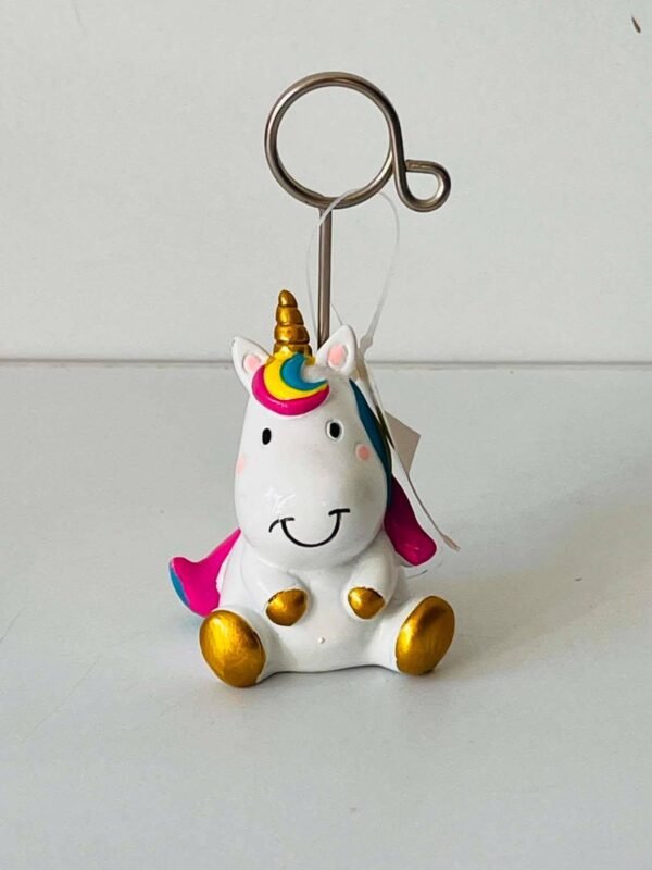 licorne pdp Porte-photo / Marque-place Licorne Mignonne – Décoration de Table