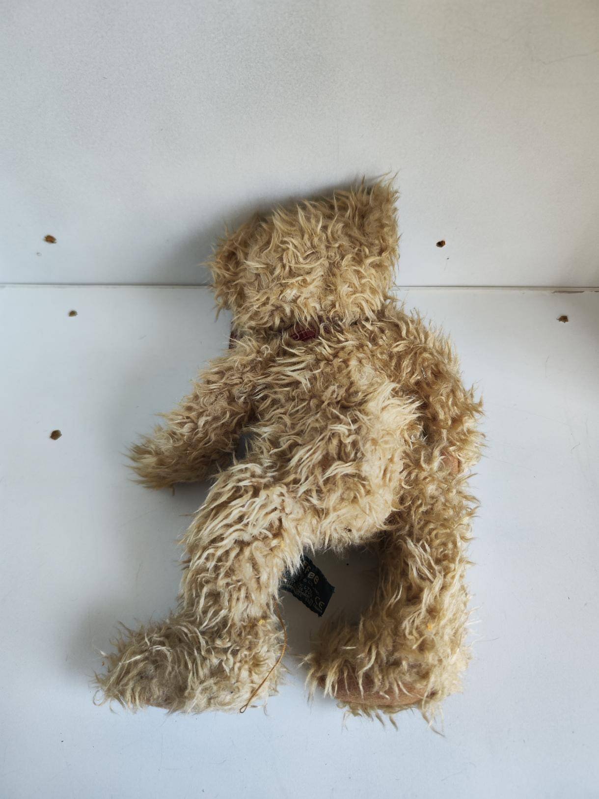 n2 Ours en Peluche Vintage Russ Berrie – Collection Bears From The Past / Nœud Écossais Tartan - Image 2