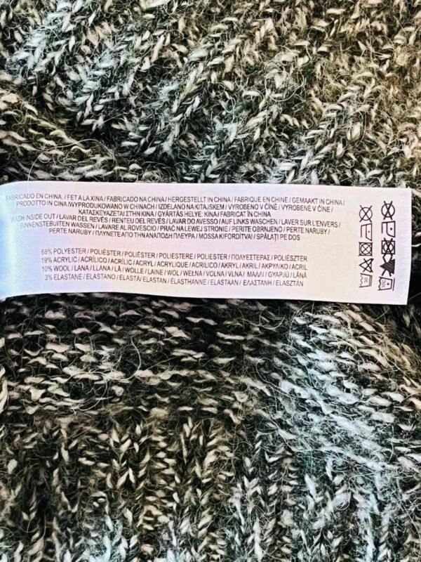 pull r 4 Pull col roulé kaki chiné Primark T XS