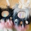 renard 2 Bonnet écharpe pattes 3-en-1 en fausse fourrure style Fursuit / Kawaii