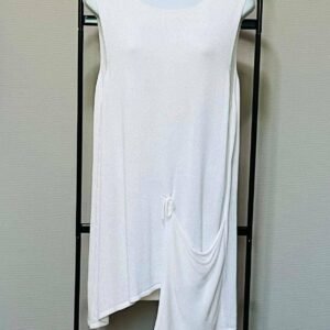 Tunique asymétrique blanche Sarah Pacini - TU (Made in Italy)