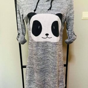 T-shirt/tunique à capuche panda T S/M