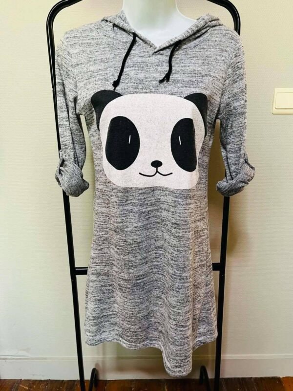 T-shirt/tunique à capuche panda T S/M