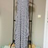 robe ligne Combinaison-pantalon longue à rayures chevrons bleu marine & Blanc – TU