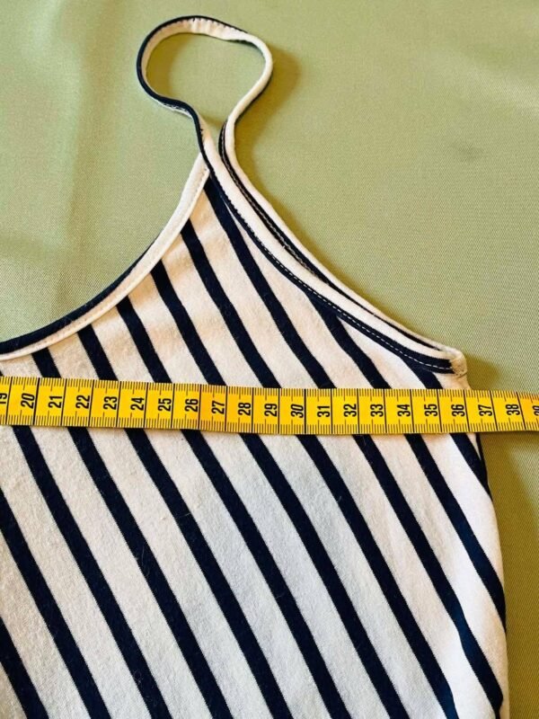 robe ligne 3 Combinaison-pantalon longue à rayures chevrons bleu marine & Blanc – TU