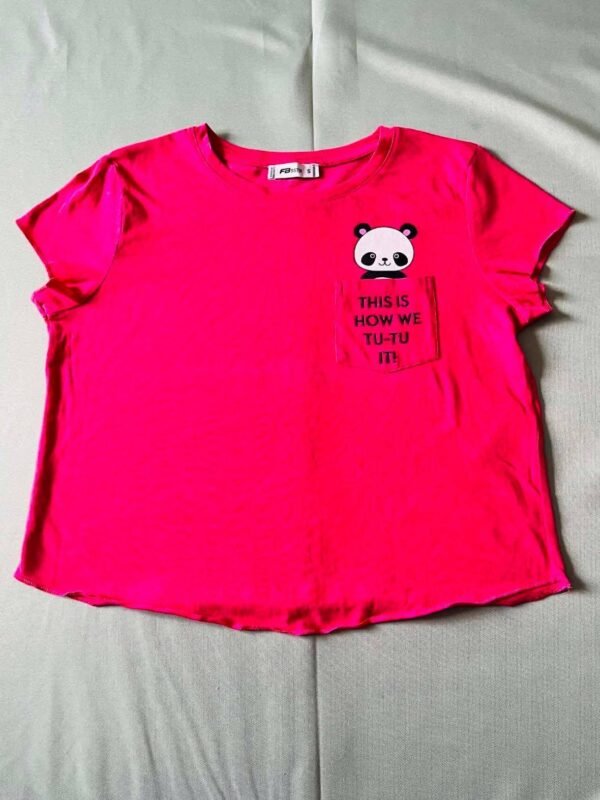 t panda pdp T-shirt fuchsia Panda « This is how we tu-tu it! » - TS