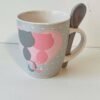 Tasse en céramique Duo de Chats Mignons avec cuillère intégrée