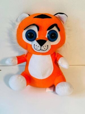 Tigre Orange aux Grands Yeux Bleus – Style Kawaii