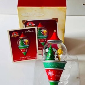 Figurine Titi et Gros Minet dans une boule de noël à suspendre Hallmark 2005