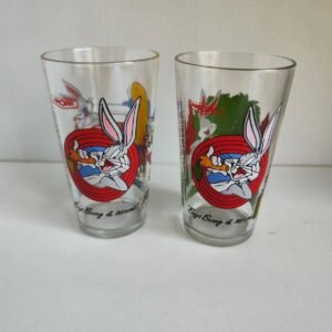 Lot de 2 Verres à Moutarde Amora Vintage Looney Tunes (1993)