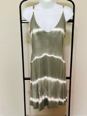 Robe d’été Kaki/blanc TU