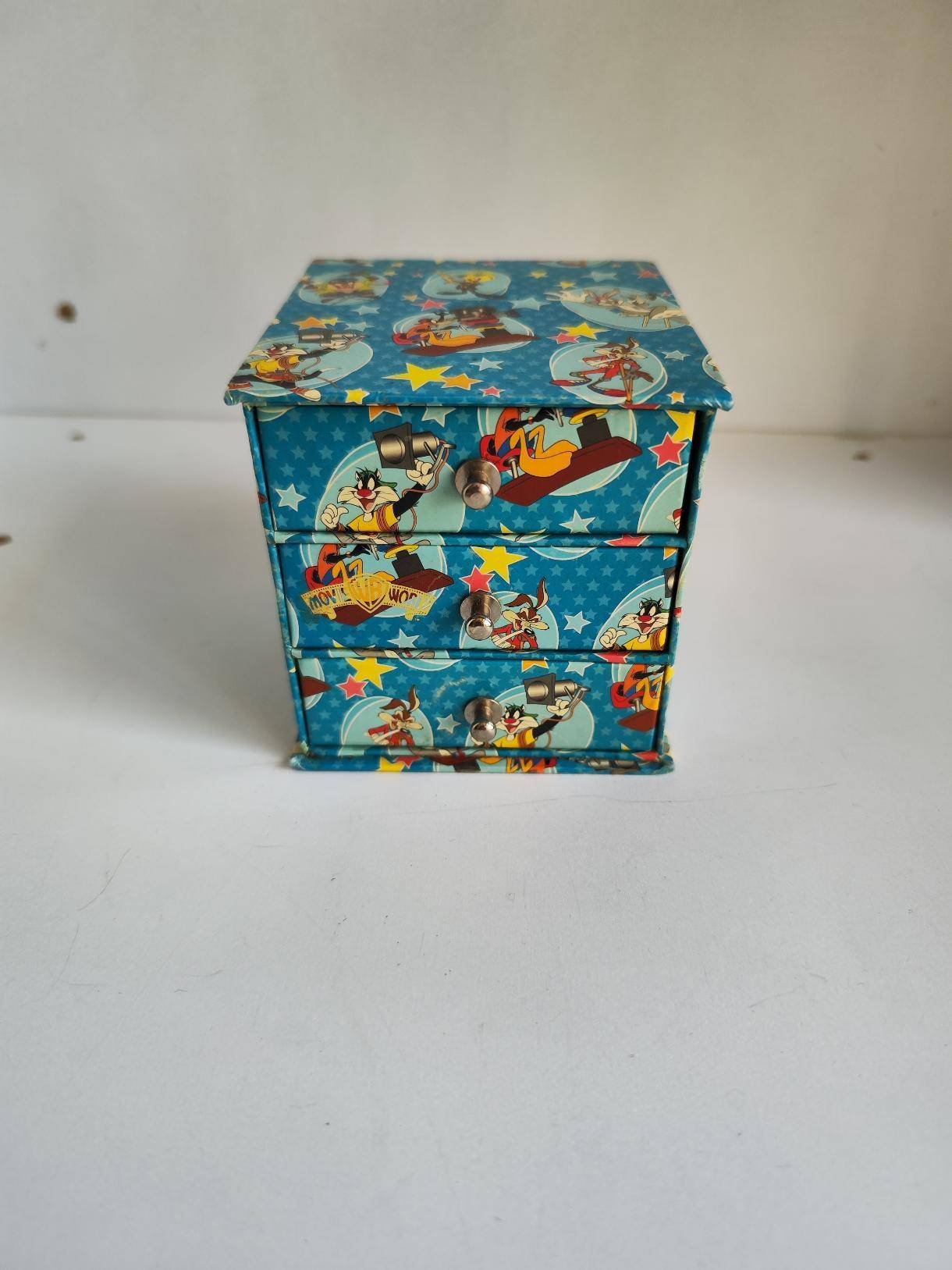 wb Mini-Bloc 3 Tiroirs Vintage Looney Tunes – Rangement Bureau Carton Warner Bros - Image 4